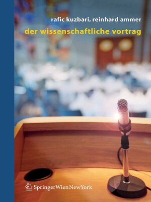 cover image of Der wissenschaftliche Vortrag